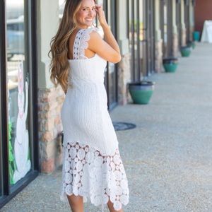 Lena white cocktail dress